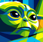 Grogu | Cubist-Inspired Geometric Portrait Fine Art Print