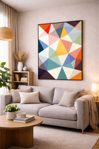 Hoshikuzu (Stardust) | Origami-Inspired Geometric Abstract Fine Art Print