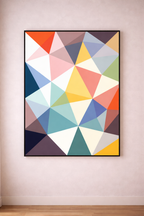 Hoshikuzu (Stardust) | Origami-Inspired Geometric Abstract Fine Art Print