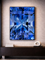 Radiant Sapphire | Geometric Abstract Fine Art Print
