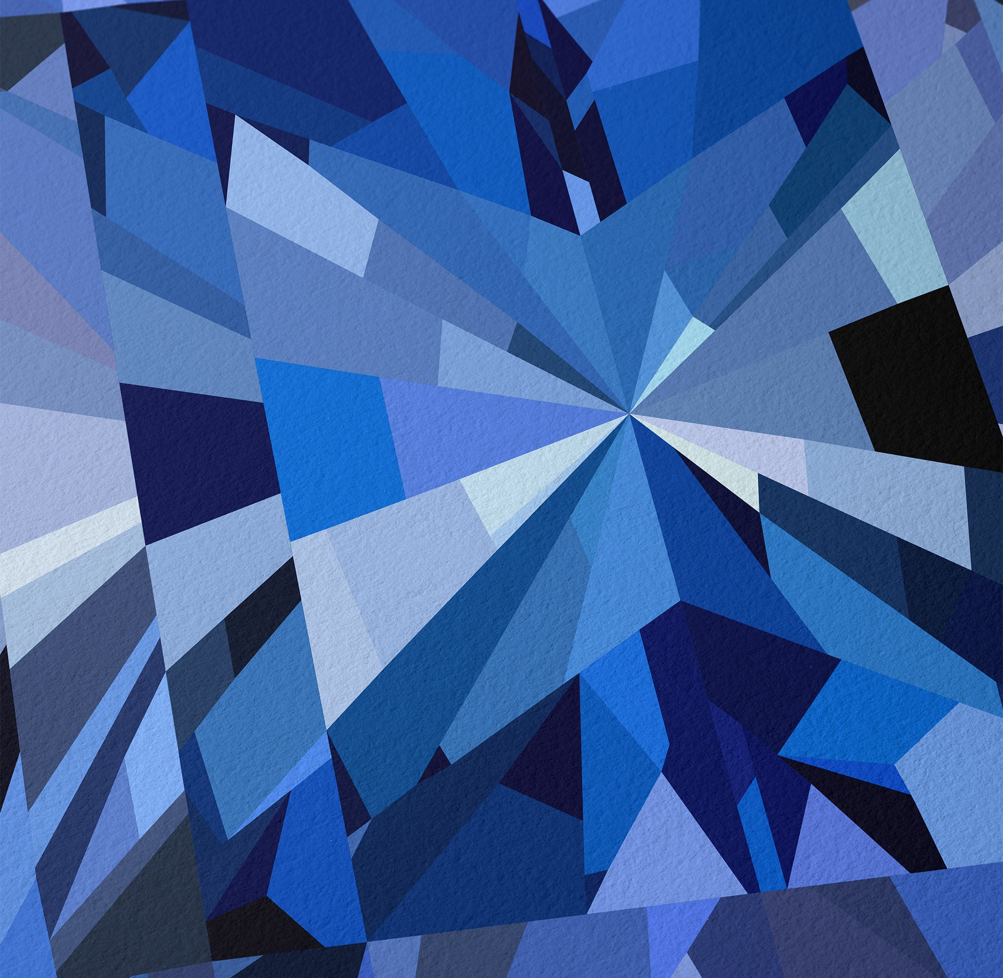 Radiant Sapphire | Geometric Abstract Fine Art Print