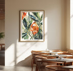 Spessartite Garden | Botanical Gemstone Abstract Fine Art Print